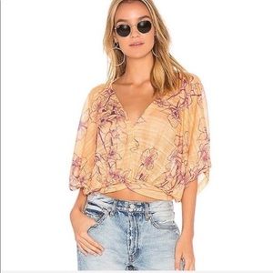 Free people one dance flowy floral top